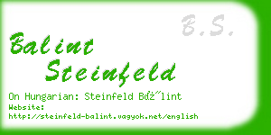 balint steinfeld business card